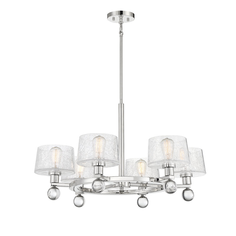Lustre géométrique à 6 lumières Kirbyville, Nickel poli