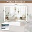 Rectangle Wall Makeup / Shaving Mirror-1741954109