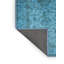Tapis bleu sarcelle à motif oriental-1981022763