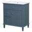 Meuble-lavabo de 30 po avec lavabo en céramique Idée de cadeau-1407648478-1407648479