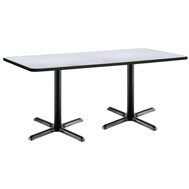 72" L Breakroom Table and Chair Set, 29" H x 30" W x 72" L, Grey Nebula