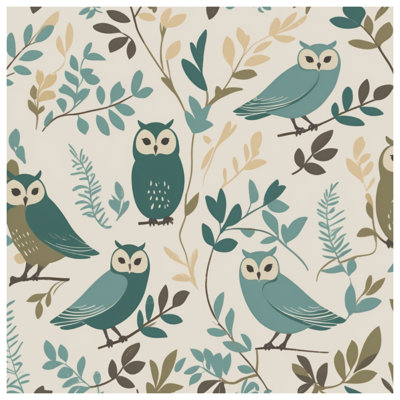 Owl Leaf Pattern Comforter