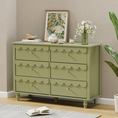 Dorlan 6-drawer laced chest of drawers