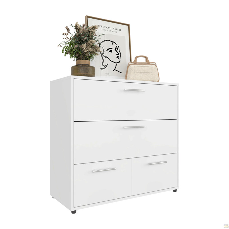 Commode, 4 tiroirs, 4 pieds