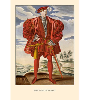 « the earl of surrey » par h. shaw, reproduction d’art