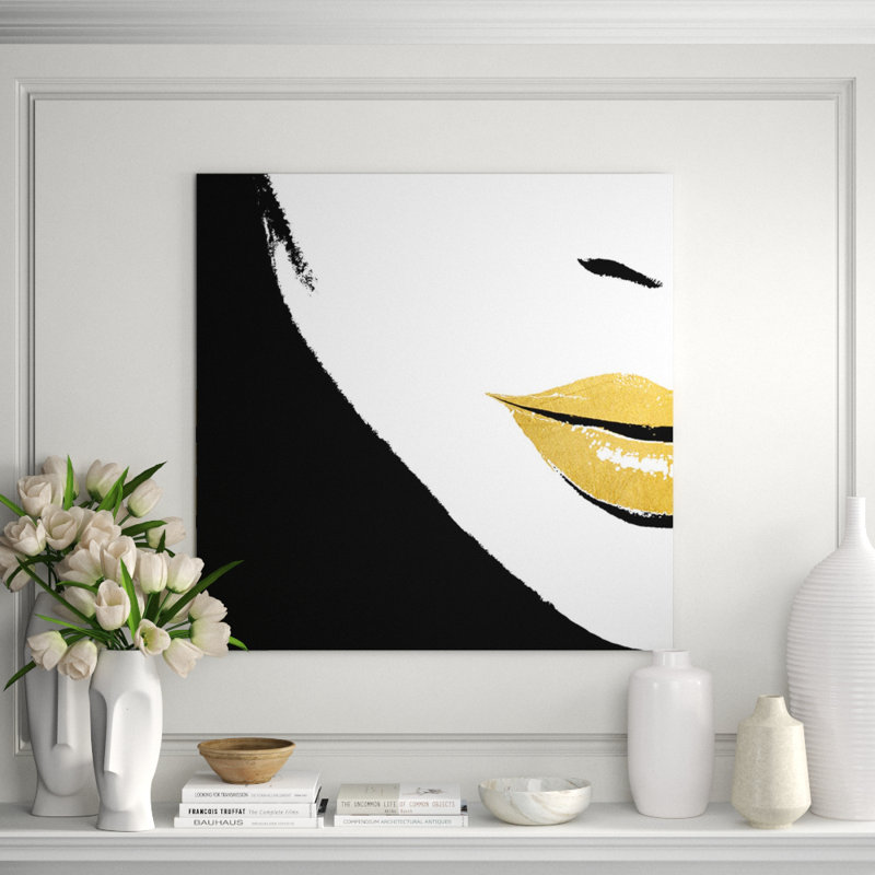 Pieces Of Me III Print by Kelli Ellis, Gilded Gold, 54" H x 54" W