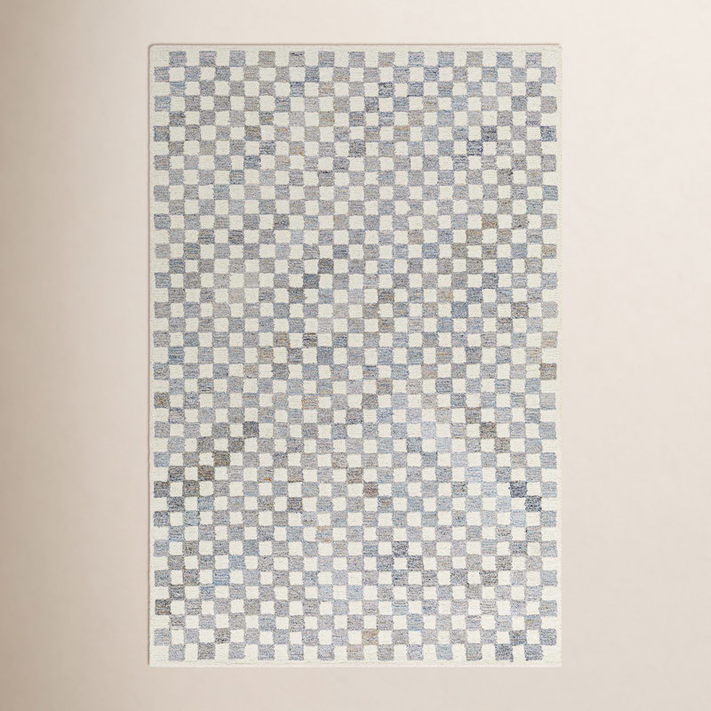 Mariner Hand Tufted Checkered Indoor Rug, Rectangle 8' x 10'