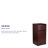 Sony 36-Gal. Wood Commercial Grade Tray Top Trash Receptacle-9892237