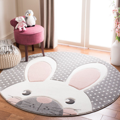 Glantz Animal Print Grey Area Rug