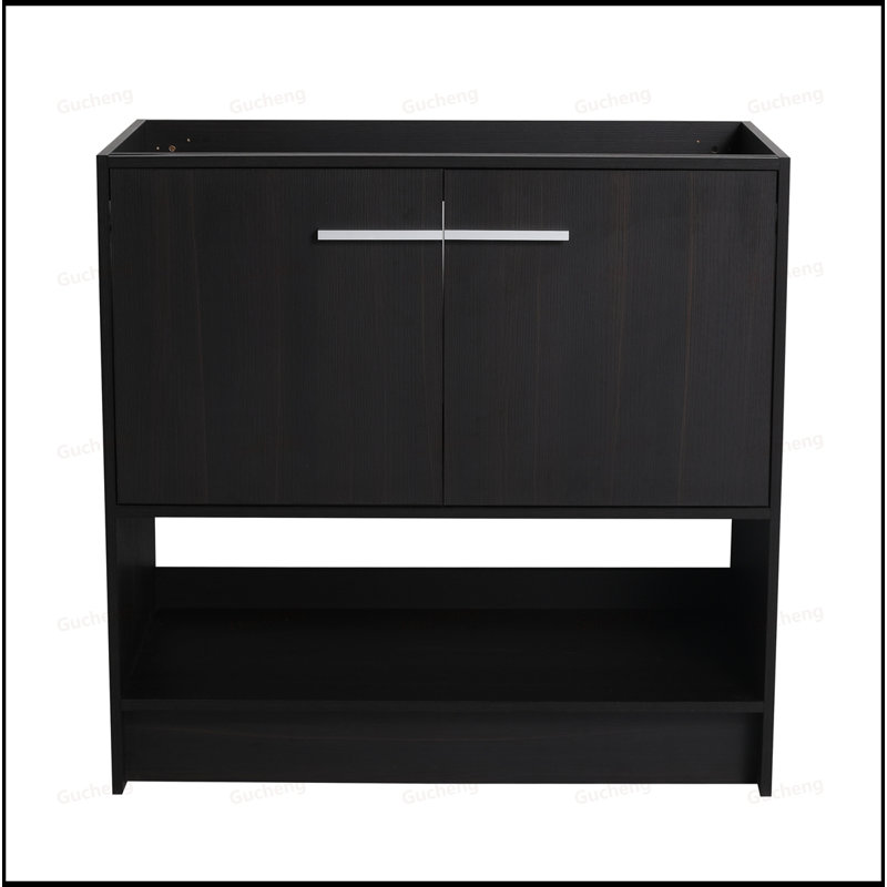 36"Bathroom Vanity Excluding Sink, 36", Black
