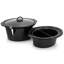 MegaChef 5.6Liter + 2.5 Litre Split Stainless Steel Electric Slow Cooker in SIlver