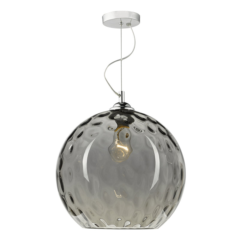 Farah 1 - Light Silver Dome Pendant
