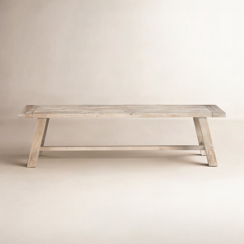Bianca 60'' W Solid Wood Dining Bench, Weathered Natural