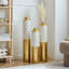 Superbe ensemble de 3 vases en métal en forme de gouttelettes, décoration intérieure moderne avec un design durable et élégant