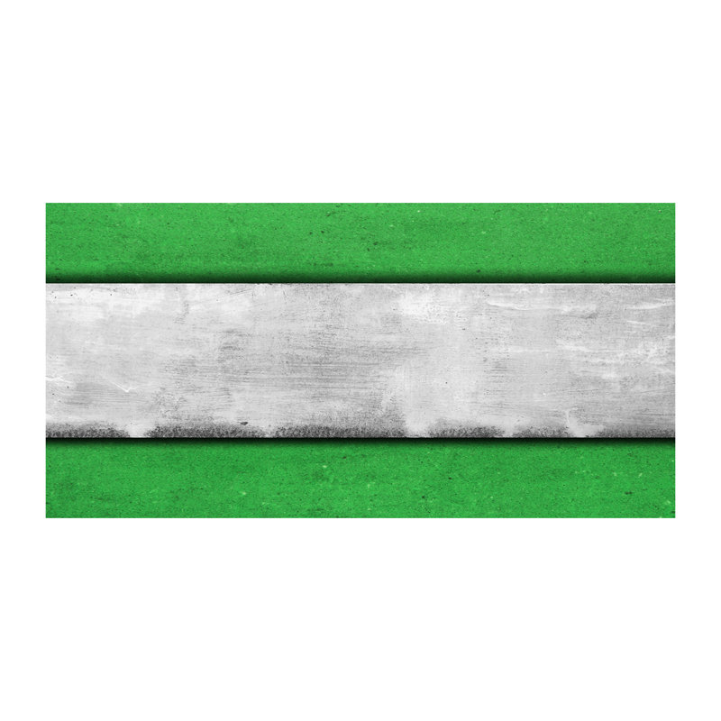 Green Wall - No Frame Print on Canvas