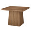 Square Wood Top Dining Table with Wood Base
