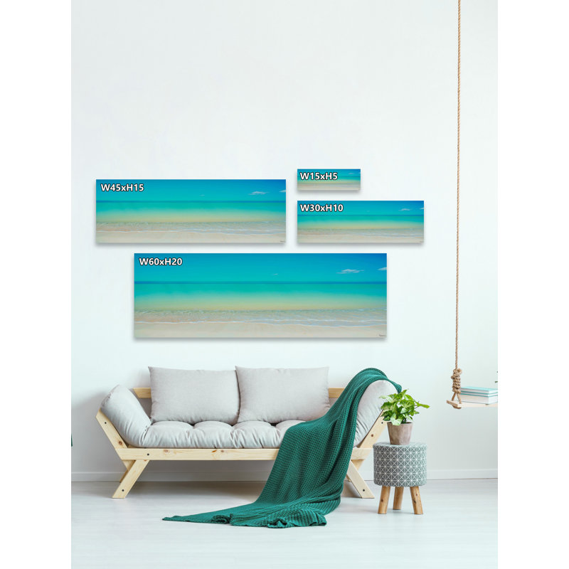 «Scenic Beach» par Parvez Taj - reproduction de photo sur toile tendue, H 20 po x l 60 po x P 1,5 po