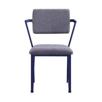 Cargo Gray Fabric & Blue Finish Office Chair