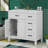 36" Bathroom Vanity With Integrated Ceramic Sink-168490103