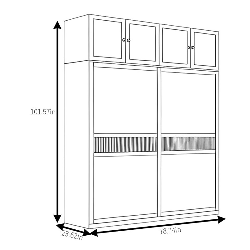 Feuerstein, 102" H x 79" W x 24" D