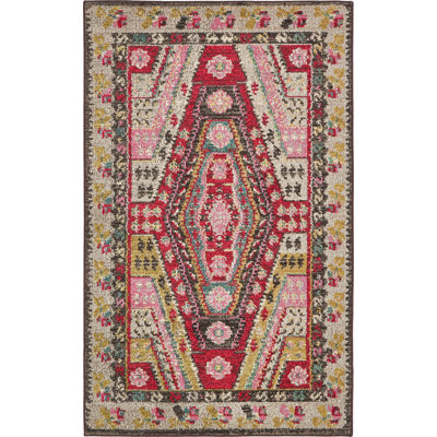 Lonniet Washable Geometric Indoor Rug