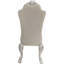 Chaise d'appoint ivoire et blanc os avec pattes (ensemble de 2)
