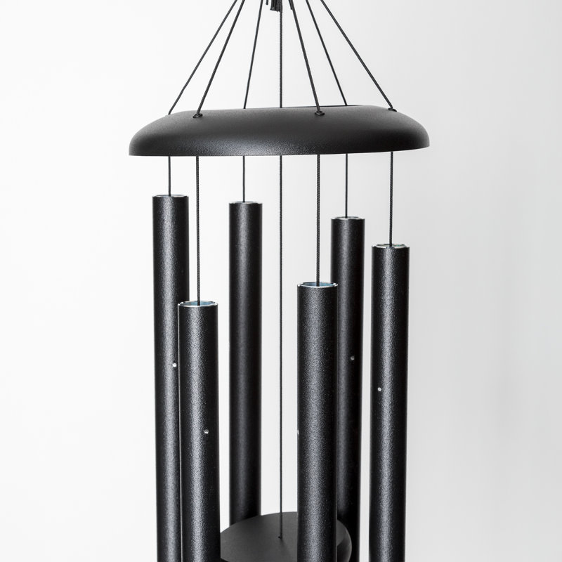 Black Aluminum 27" Outdoor Wind Chime