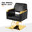 Lohbauer Backed Adjustable Height Ergonomic Active Stool with Footrest