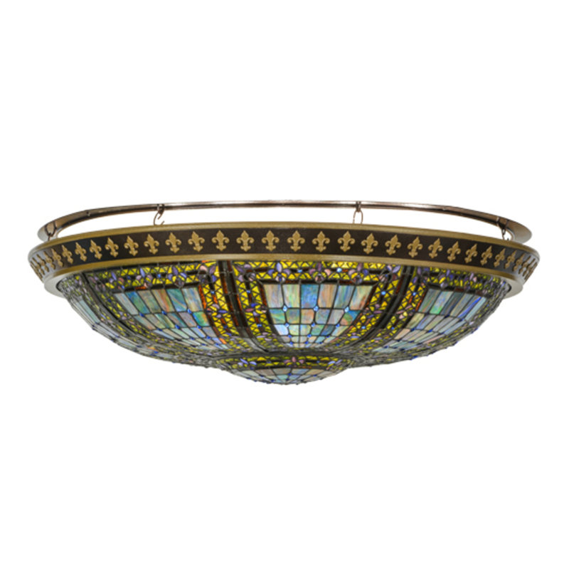 Fleur-de-lis 8 - Light Semi Flush Mount