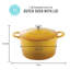 Martha Stewart Gatwick Faitout rond en fonte avec couvercle-73356914