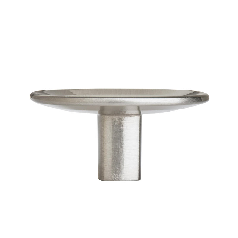 Oversized Concentric 1 9/16" Diameter Round Knob, Satin Nickel