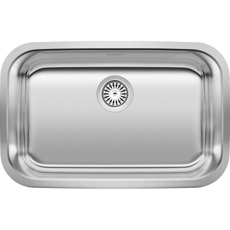 Stellar 28" Single Bowl Undermount Stainless Steel ADA Kitchen Sink