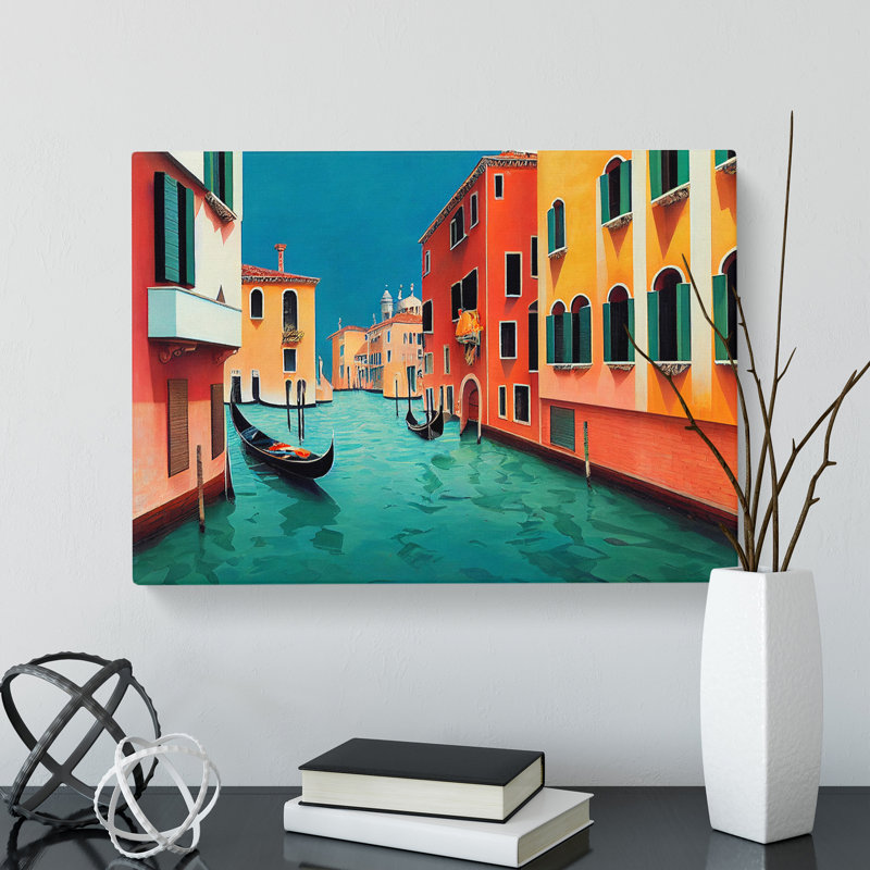Modern Venice Canal Vol.2 - Wrapped Canvas, 40cm H x 60cm W x 3cm D
