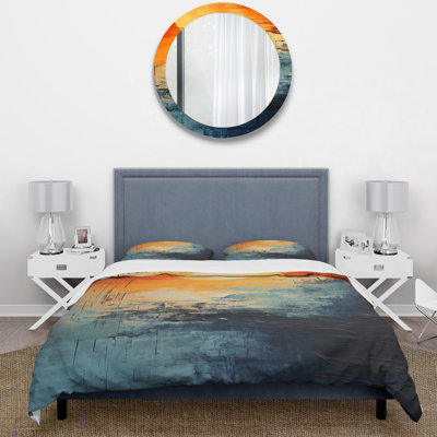 Ensemble de housse de couette Sunset Strip Of Coastal Paradise IV - Coastal Minimalisme