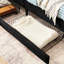 Lit simple noir avec 2 tiroirs de rangement, structure rembourrée convertible, taille de coussin en velours doux, lit, envers-1439284612-1439284615
