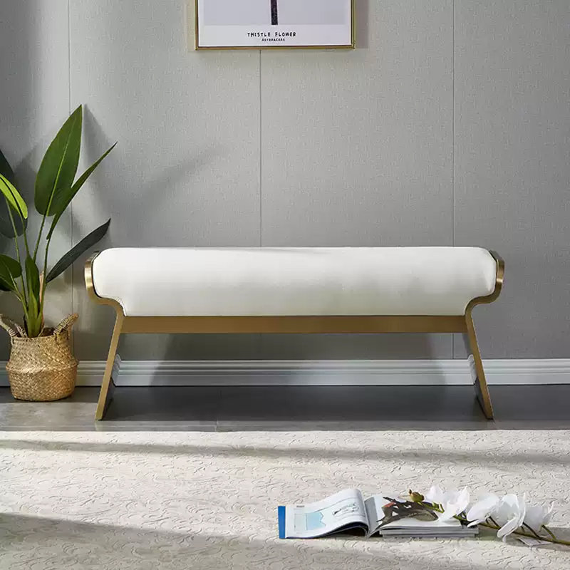 Tabouret à langer italien, H 17,72 po x l 59,06 po x P 14,17 po