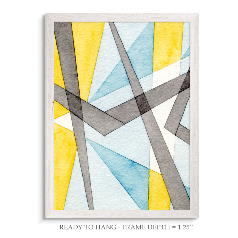 Reproduction d’art sur toile encadrée « convergation angles i » par paul cezanne, H 28 po x l 38 po x 1,25 po
