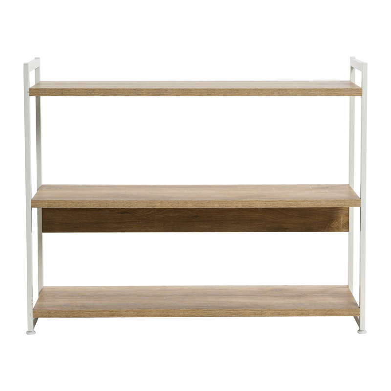 3 Tier Wide Shelf Ashwood, Coastal Oak