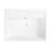 Sinber 24" x 17" x 6.3" White Rectangular Ceramic Countertop Bathroom Vanity Vessel Sink