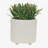 S/2 6/8" Textured Planters, Shiny White-1337675863