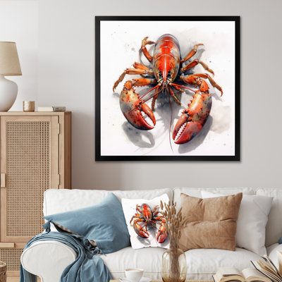 Lobster Marine Delicacy IV, reproduction d'art sur toile