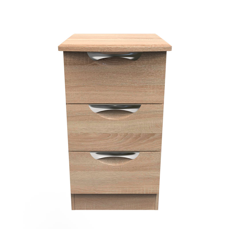 Bhodhini 5 Drawer Bedside Cabinet (Ready Assembled), Bardolino Oak