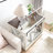 White Dog Kennel With Metal Latch And Adjustable Partition, Look Crate Sliding Door Removable Partition For Comfort,