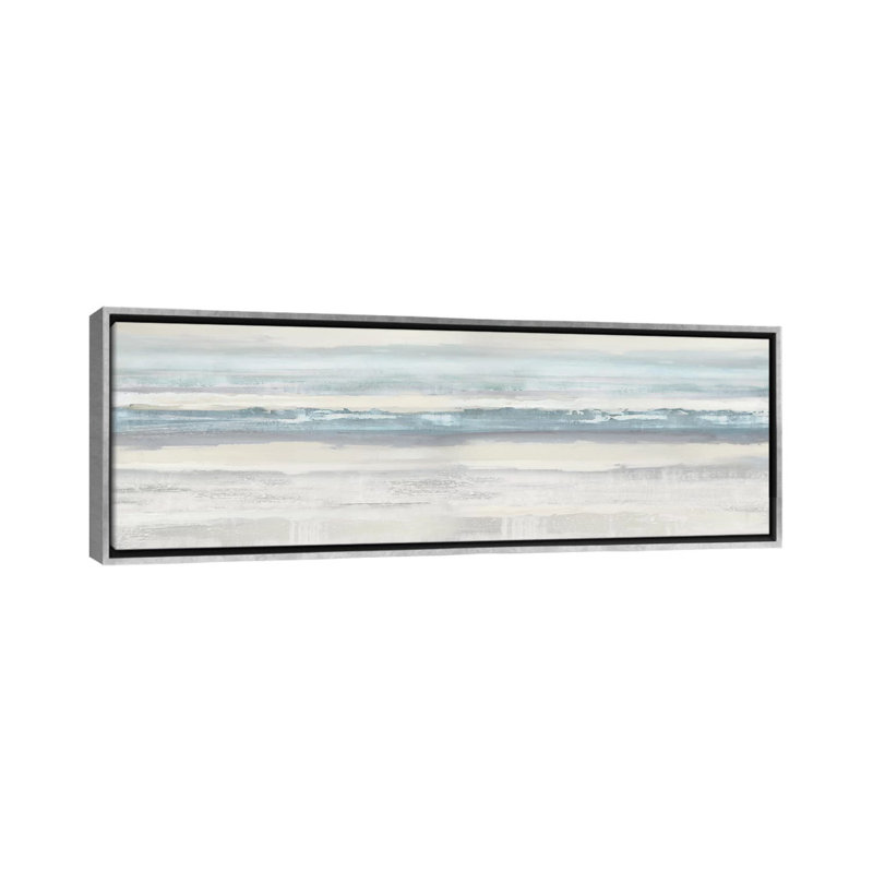 «Boundless Aqua», reproduction d'art sur toile encadrée, H 12 po x l 36 po, Impression encadrée sans passe-partout