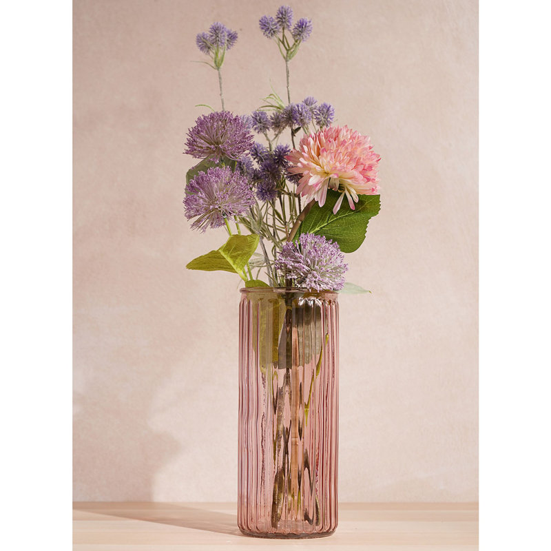 Glass Table Vase, Pink