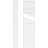TruCraft Two Equal Flat Panel Pilaster w/ Decorative Capital & Base, 4"W x 96"H x 2"P Base Can Be Trimmed Up To 6 5/8", Architectural Grade PVC, Sold As Pair-44859041-116053292