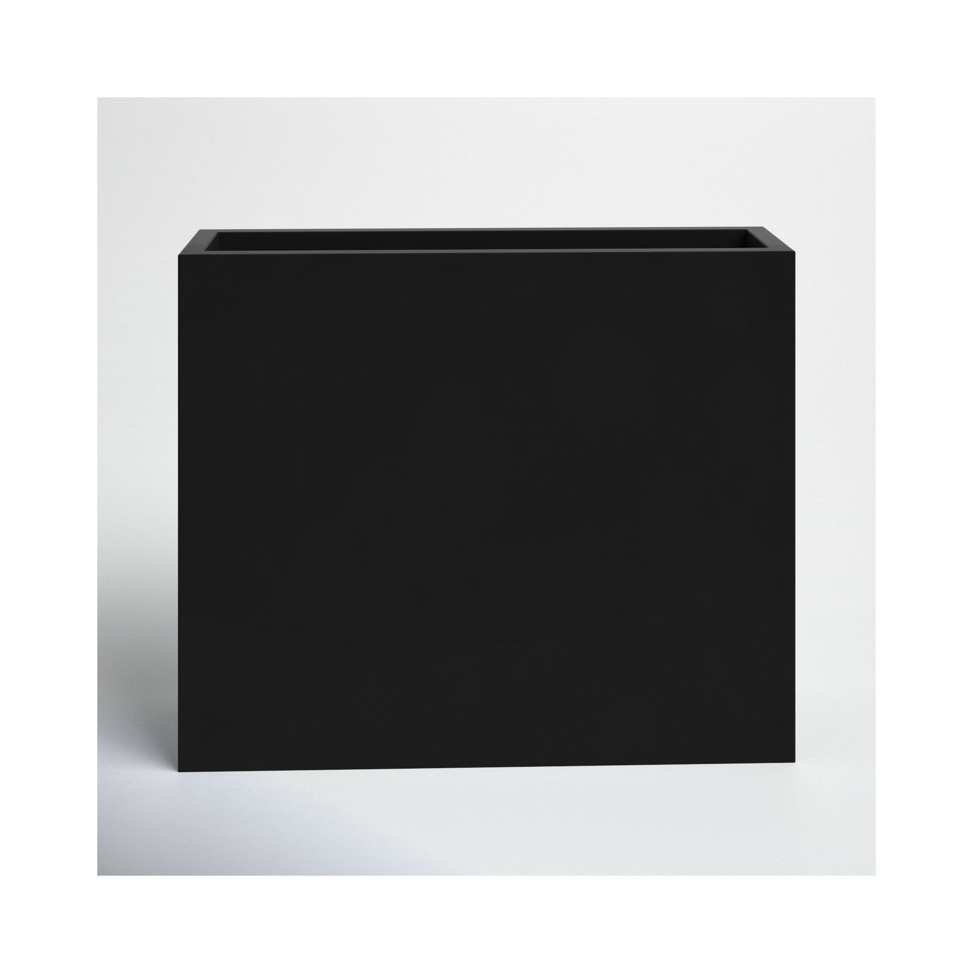 Connoisseur Handmade Planter Box, Black, 30" H x 36" W x 12" D