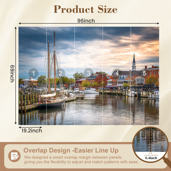 Red Barrel Studio Peel and Stick Wallpaper Annapolis from Annapolis ...