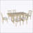 7 Piece Extendable Dining Table Set with 18\-13930379-13930378