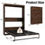 Queen Size Murphy Wall Bed With LED Lights, No Box Spring Needed, For Home Office-801577387-803800979